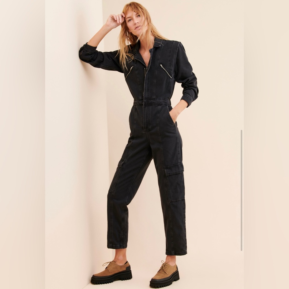 BDG Women's Blue Uo Bella Zip-front
Coverall Jumpsuit